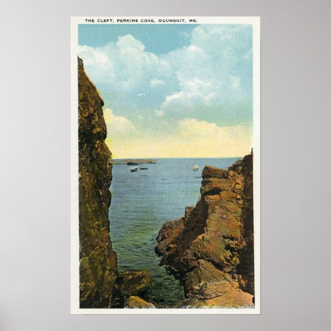 Poster Vue de la gauche à Perkins Cove (Devant)