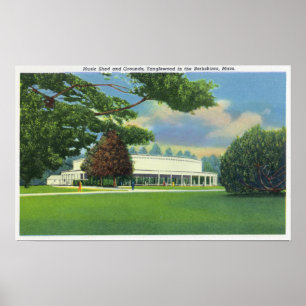 Poster Vue de la musique Tanglewood Shed and Grounds