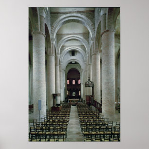 Poster Vue de la nef, regardant vers l'autel