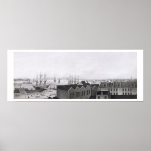 Poster Vue de la Nouvelle-Orléans prise du Lower Cotton P