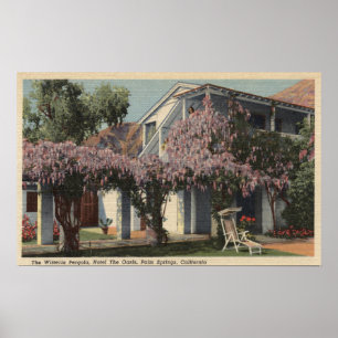 Poster Vue de la pergola de glycines, hôtel d'oasis