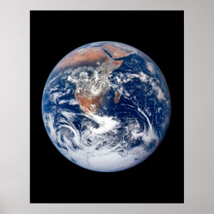 Poster Vue de la planète Terre depuis Apollo 17