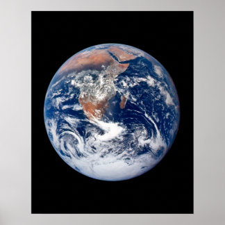 Poster Vue de la planète Terre depuis Apollo 17