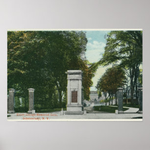 Poster Vue de la porte commémorative de Union College