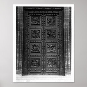 Poster Vue de la porte de la La Madeleine