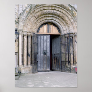 Poster Vue de la porte du nord de la cathédrale de Durham