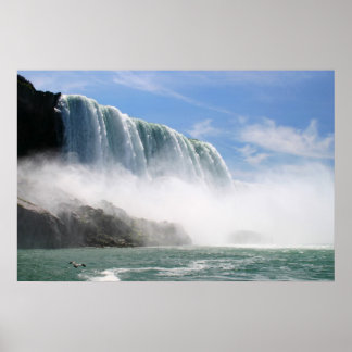 Poster Vue de la rivière American Falls