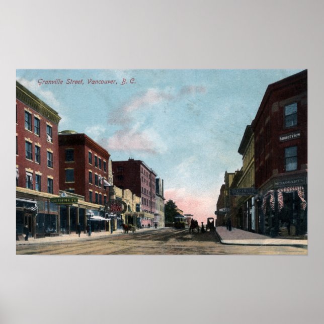 Poster Vue de la rue Granville (Devant)
