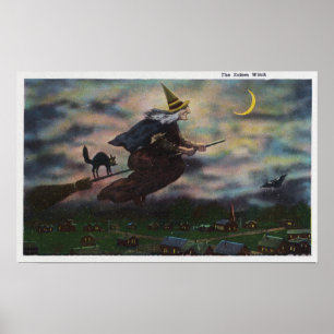 Poster Vue de la sorcière Salem sur sa chambre