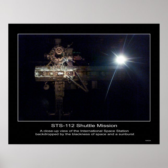Poster Vue de la Station spatiale internationale (Devant)