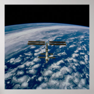 Poster Vue de la Station spatiale internationale depuis E