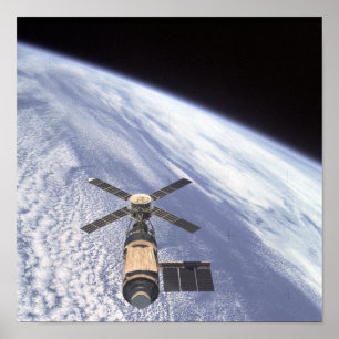 Poster Vue de la station spatiale Skylab
