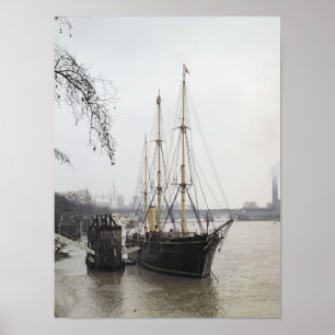 Poster Vue de la Tamise avec la découverte de RRS