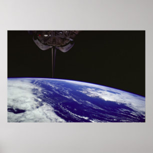 Poster Vue de la Terre à partir de la découverte de la na