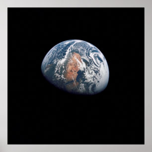 Poster Vue de la Terre depuis Apollo 10