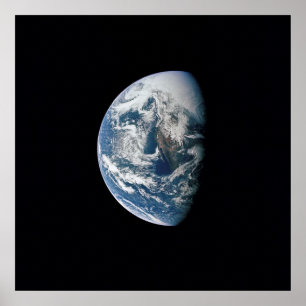 Poster Vue de la Terre depuis Apollo 13