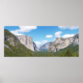 Poster Vue de la vallée du Yosemite