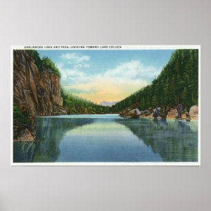Poster Vue de lac Colden de lac avalanche