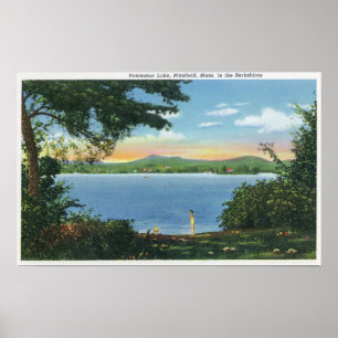 Poster Vue de lac Pontoosuc
