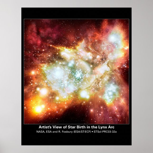 Poster Vue de l'artiste de la naissance de l'étoile dans  (Devant)