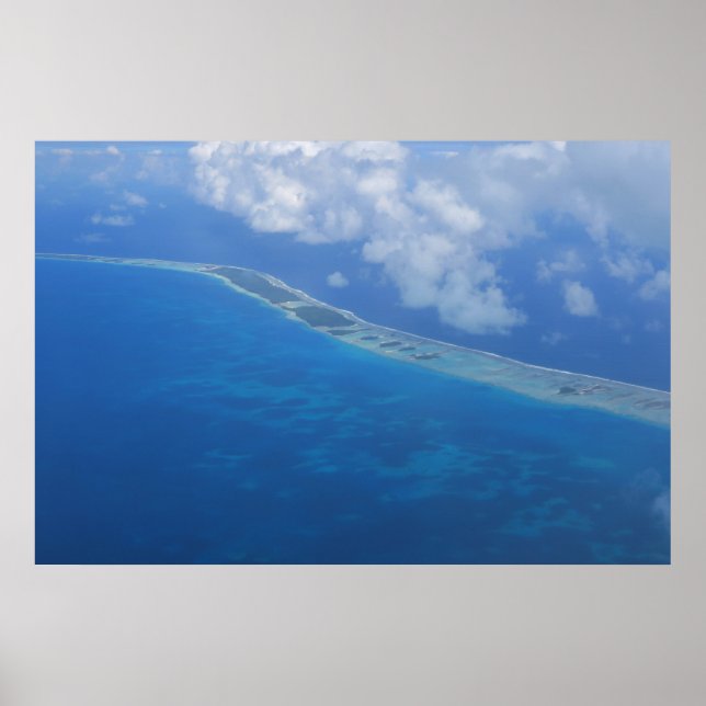 Poster Vue de l'île de Rangiroa (Devant)