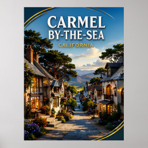 Poster Vue de l'océan à Carmel-by-the-Sea