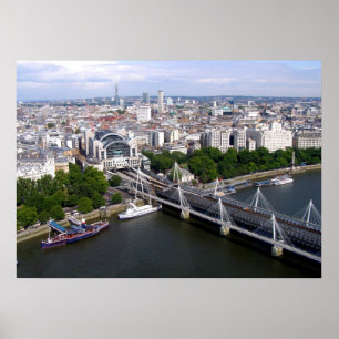 Poster Vue de l'oeil de Londres