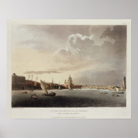Vue de Londres depuis la Tamise, 1809