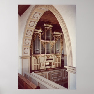 Poster Vue de l'orgue dans l'église de Rotha