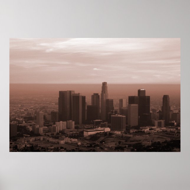 Poster Vue de Los Angeles (Devant)