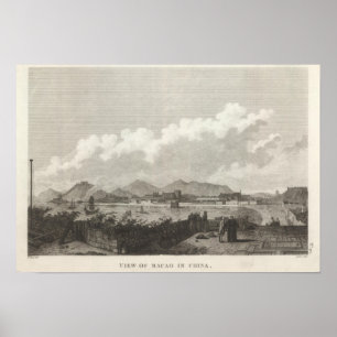 Poster Vue de Macao en Chine