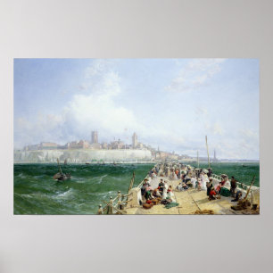 Poster Vue de Margate du quai, 1868