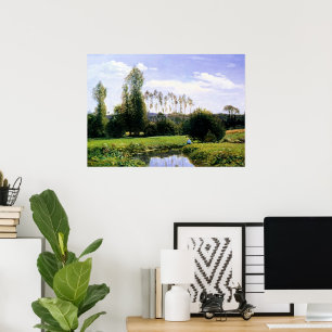 Poster Vue de Monet à Rouelles le Havre,
