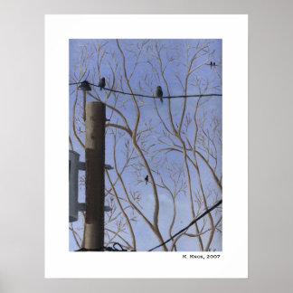 Poster Vue de porte arrière