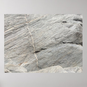 Poster Vue de roche grise