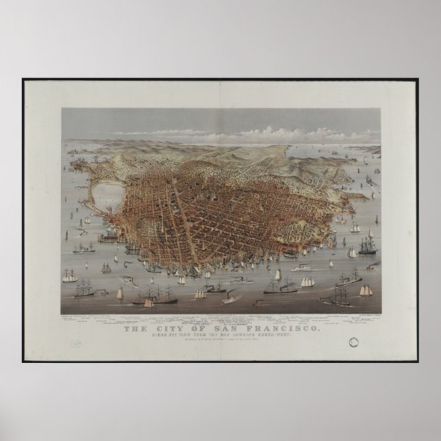 Poster Vue de San Francisco (Devant)