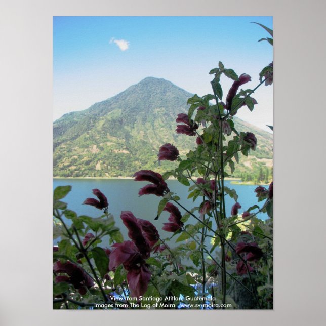 Poster Vue de Santiago Atitlan, Guatemala (Devant)