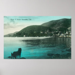 Poster Vue de Shoreline de SausalitoSausalito du sud, CA