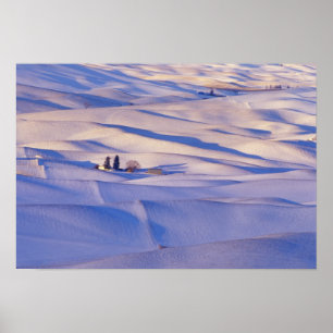 Poster Vue de Steptoe Butte sur les collines ondulantes