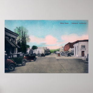 Poster Vue de StreetLakeport principal, CA