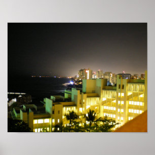 Poster Vue de ville de San Juan par RZB