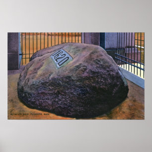 Poster Vue de vrai Plymouth Rock