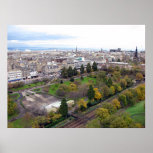 Poster Vue d'Edimbourg en Ecosse