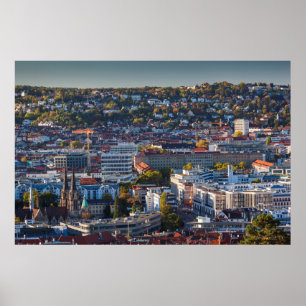 Poster Vue dégagée sur la ville de Stuttgart