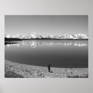 Poster Vue d'ensemble du parc national de Grand Teton