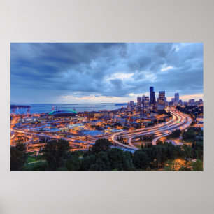 Poster Vue depuis Beacon Hill, Pacific Med Centre