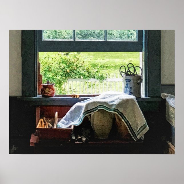Poster Vue Depuis La Fenêtre De Cuisine (Devant)