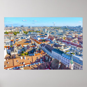 Poster Vue depuis la tour de la cathédrale Saint-Étienne,