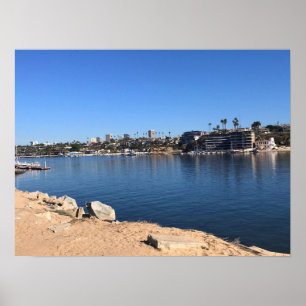 Poster Vue depuis le Wedge, Newport Beach, Californie