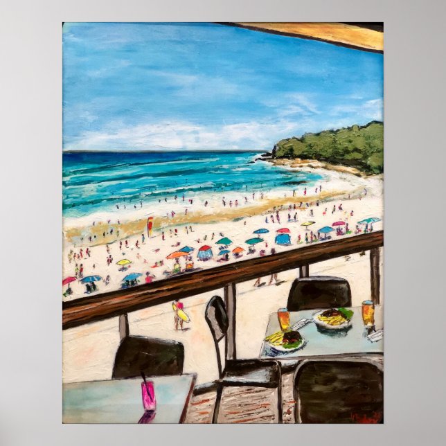 Poster Vue depuis Noosa Surf Club (Devant)
